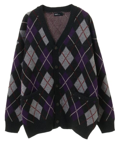 CRAFT STANDARD BOUTIQUE（クラフトスタンダードブティック）の「【ユニセックス】洗える/アーガイル柄カーディガン（カーディガン/ボレロ・レディース・アイボリー/ブラック/ブラウン/ブルー・L/M/XL）」の14枚目の写真