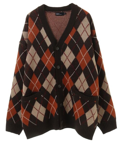 CRAFT STANDARD BOUTIQUE（クラフトスタンダードブティック）の「【ユニセックス】洗える/アーガイル柄カーディガン（カーディガン/ボレロ・レディース・アイボリー/ブラック/ブラウン/ブルー・L/M/XL）」の15枚目の写真