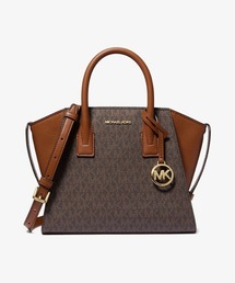 MICHAEL KORS（マイケルコース）の「AVRIL レザー サッチェル スモール - MKシグネチャー（ハンドバッグ）」