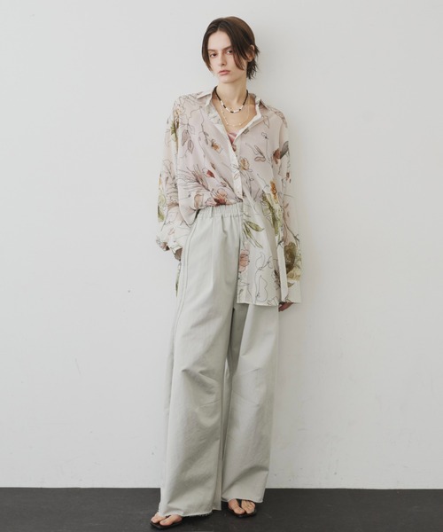 新品 LA BELLE ETUDEオリジナルVintage flowerシャツ オリジナルvintageフラワープリントリラックスシャツ（シャツ/ブラウス