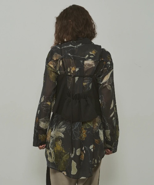 オリジナルvintageフラワープリントリラックスシャツ（シャツ/ブラウス