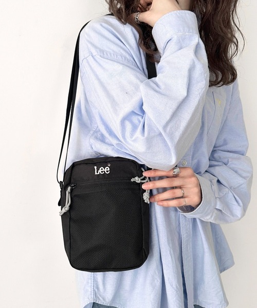 Lee（リー）の「Lee/リー 推し活 タテ ショルダーバッグ/メッシュポケット（ショルダーバッグ・レディース・パープル/ピンク/ブラック/シルバー/ブルー・FREE）」の5枚目の写真