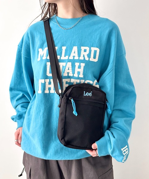 Lee（リー）の「Lee/リー 推し活 タテ ショルダーバッグ/メッシュポケット（ショルダーバッグ・レディース・パープル/ピンク/ブラック/シルバー/ブルー・FREE）」の2枚目の写真