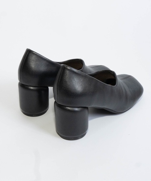 Fabby fabby（ファビィーファビィー）の「ラウンドスクエア丸ヒールパンプス（パンプス・レディース・シルバー/ブラック/モカ/ワインレッド・LARGE/MEDIUM/SMALL）」の20枚目の写真