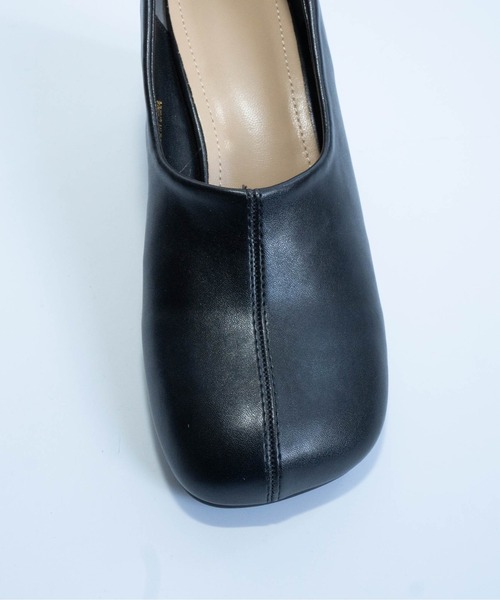 Fabby fabby（ファビィーファビィー）の「ラウンドスクエア丸ヒールパンプス（パンプス・レディース・シルバー/ブラック/モカ/ワインレッド・LARGE/MEDIUM/SMALL）」の17枚目の写真