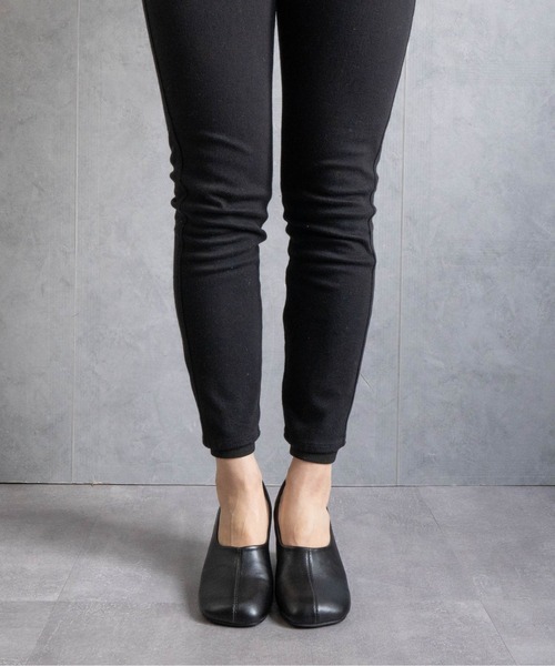 Fabby fabby（ファビィーファビィー）の「ラウンドスクエア丸ヒールパンプス（パンプス・レディース・シルバー/ブラック/モカ/ワインレッド・LARGE/MEDIUM/SMALL）」の7枚目の写真