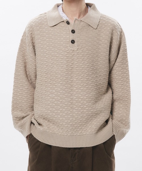 00s Supreme ジャガード編み ニットポロ ブラック M セール】JACQUARD KNIT POLO / ジャガード編みニットポロ（ニット
