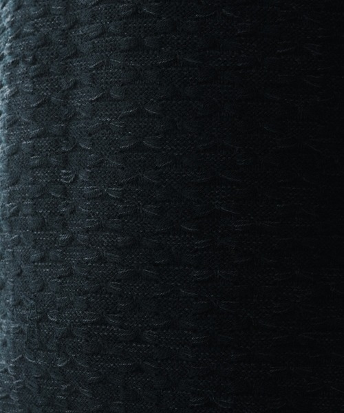 Adoon plain（アドーンプレーン）の「JACQUARD KNIT POLO / ジャガード編みニットポロ（ニット/セーター・メンズ・ブラック/ブルー/ボルドー・LARGE/MEDIUM）」の12枚目の写真