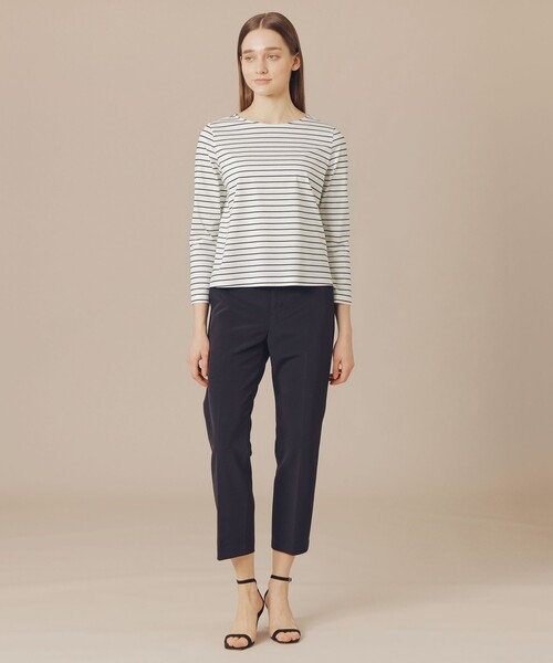 MACKINTOSH LONDON（マッキントッシュ ロンドン）の「【婦人画報掲載】ダブルクロスパンツ（その他パンツ・レディース・イエロー/ネイビー/ベージュ・38/36/40）」の4枚目の写真