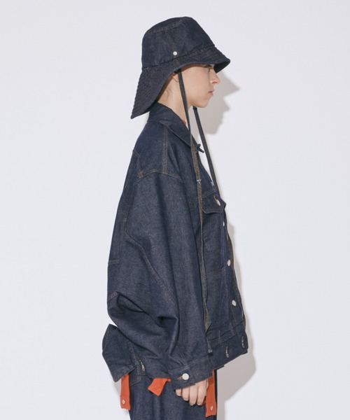 beautiful people（ビューティフルピープル）の「denim fishing bucket hat（ハット・レディース・インディゴブルー/ブラック・SMALL）」の9枚目の写真