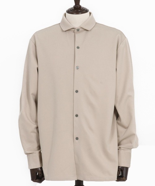 Magine(マージン)の「ms5976- Tricot Twill 3-4 Sleeve Shirts スッキパーカラーシャツ(シャツ/ブラウス・メンズ・ホワイト/ブラック/グレイッシュベージュ・44/46/48)」の20枚目の写真