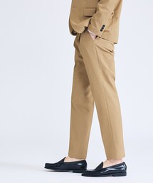 ABAHOUSE | 【セットアップ対応】リネンライク ライトイージースラックス / 軽量 ストレッチ 手洗い可(スラックス)