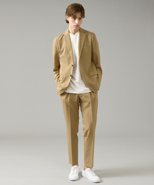 ABAHOUSE(アバハウス)の「【セットアップ対応】リネンライク ライトイージースラックス / 軽量 ストレッチ 手洗い可(スラックス・メンズ・ブラック/ネイビー/ダークベージュ/ベージュ・46/48/50/44)」の6枚目の写真