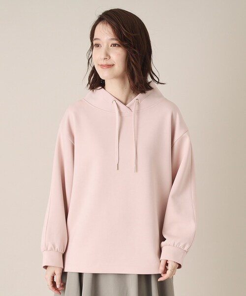 ITS'DEMO（イッツデモ）の「【手洗い可】ダンボールジャージープルオーバー（Tシャツ/カットソー・レディース・ネイビー/ベビーピンク/ライトベージュ/ライトグレー/ホワイト・00）」の21枚目の写真