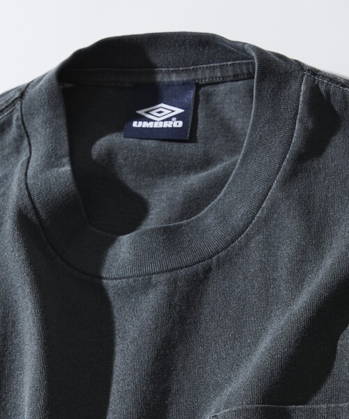 UMBRO（アンブロ）の「UMBRO/アンブロ 別注 Pigment Dye Pocket S/S Tee/ピグメントダイ ポケット ショートスリーブ Tシャツ（Tシャツ/カットソー・メンズ・スミクロ/レモンイエロー/オフホワイト・MEDIUM/LARGE/X-LARGE）」の5枚目の写真