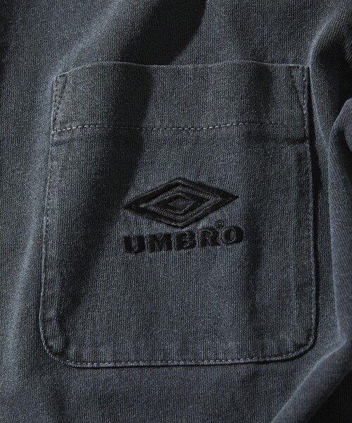 UMBRO（アンブロ）の「UMBRO/アンブロ 別注 Pigment Dye Pocket S/S Tee/ピグメントダイ ポケット ショートスリーブ Tシャツ（Tシャツ/カットソー・メンズ・スミクロ/レモンイエロー/オフホワイト・MEDIUM/LARGE/X-LARGE）」の6枚目の写真