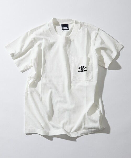 UMBRO（アンブロ）の「UMBRO/アンブロ 別注 Pigment Dye Pocket S/S Tee/ピグメントダイ ポケット ショートスリーブ Tシャツ（Tシャツ/カットソー・メンズ・スミクロ/レモンイエロー/オフホワイト・MEDIUM/LARGE/X-LARGE）」の8枚目の写真