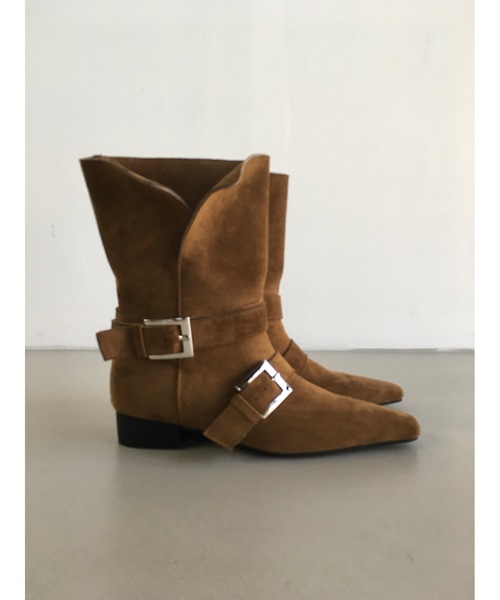 Didot.showroom(ディドット ショールーム)の「【DIDOT.】スクエアポインテッドブーツ(ブーツ・レディース・ベージュ/ブラウン/カーキ・23cm/24cm/25cm/22.5cm/23.5cm/24.5cm)」の7枚目の写真