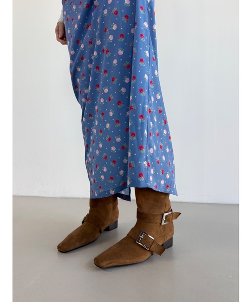 Didot.showroom(ディドット ショールーム)の「【DIDOT.】スクエアポインテッドブーツ(ブーツ・レディース・ベージュ/ブラウン/カーキ・23cm/24cm/25cm/22.5cm/23.5cm/24.5cm)」の9枚目の写真