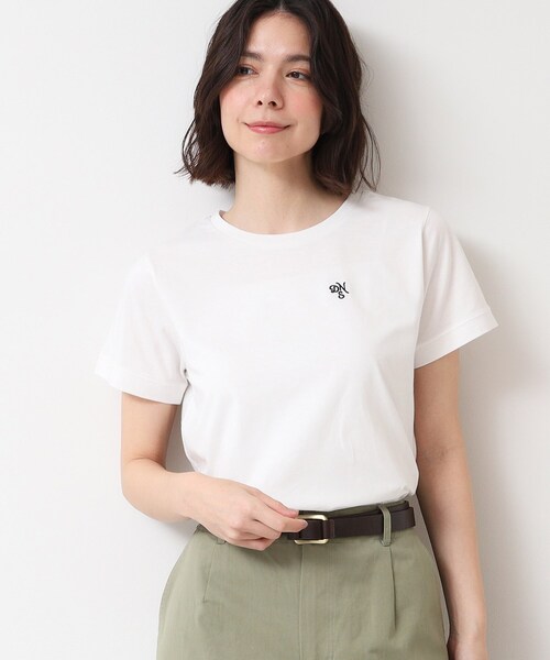 Dessin（デッサン）の「【洗える・4サイズ展開】コンパクトTシャツ（XS～L）（Tシャツ/カットソー・レディース・ホワイト系/ブラック/ブラック系その他3・01/00/03/02）」の2枚目の写真