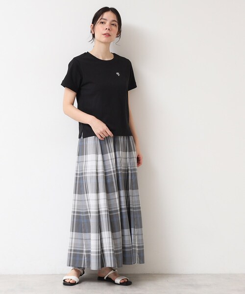 Dessin（デッサン）の「【洗える・4サイズ展開】コンパクトTシャツ（XS～L）（Tシャツ/カットソー・レディース・ホワイト系/ブラック/ブラック系その他3・01/00/03/02）」の9枚目の写真