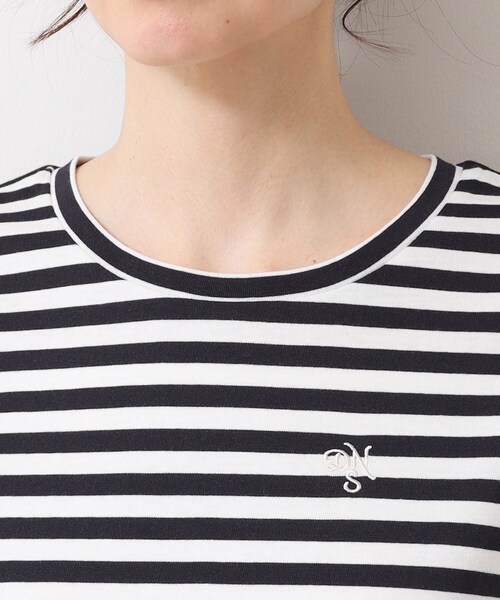 Dessin（デッサン）の「【洗える・4サイズ展開】コンパクトTシャツ（XS～L）（Tシャツ/カットソー・レディース・ホワイト系/ブラック/ブラック系その他3・01/00/03/02）」の19枚目の写真