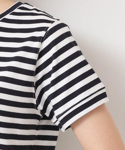Dessin（デッサン）の「【洗える・4サイズ展開】コンパクトTシャツ（XS～L）（Tシャツ/カットソー・レディース・ホワイト系/ブラック/ブラック系その他3・01/00/03/02）」の20枚目の写真