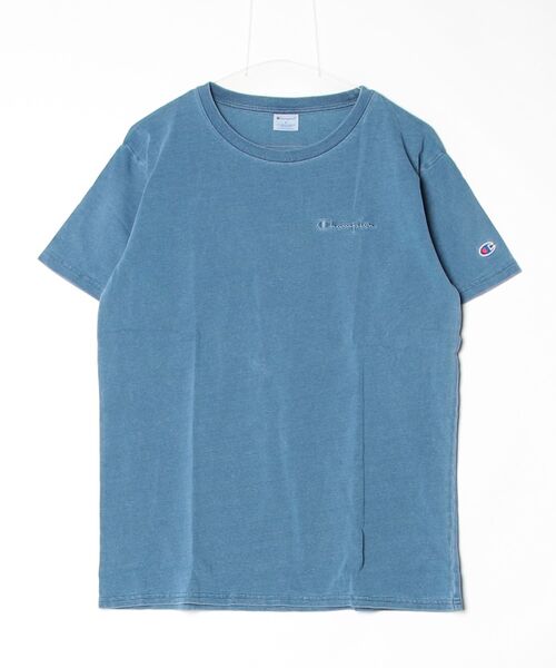 Champion(チャンピオン)の「【Champion/チャンピオン】直営限定コレクション メンズ ショートスリーブTシャツ(Tシャツ/カットソー・メンズ・ブルー系その他2/ブルー系その他・MEDIUM/SMALL/X-LARGE/LARGE)」の1枚目の写真