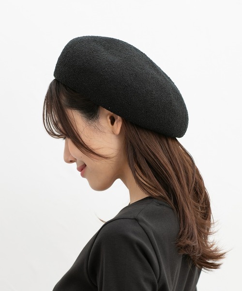 Honeys（ハニーズ）の「サーモニットベレー帽（ハンチング/ベレー帽・レディース・ブラック/ネイビー/アイボリー/グレー系その他・FREE）」の11枚目の写真