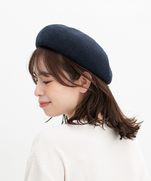 Honeys（ハニーズ）の「サーモニットベレー帽（ハンチング/ベレー帽・レディース・ブラック/ネイビー/アイボリー/グレー系その他・FREE）」の15枚目の写真