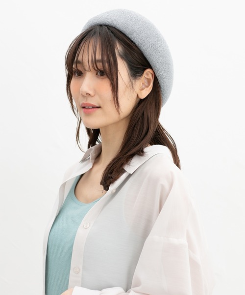 Honeys（ハニーズ）の「サーモニットベレー帽（ハンチング/ベレー帽・レディース・ブラック/ネイビー/アイボリー/グレー系その他・FREE）」の17枚目の写真