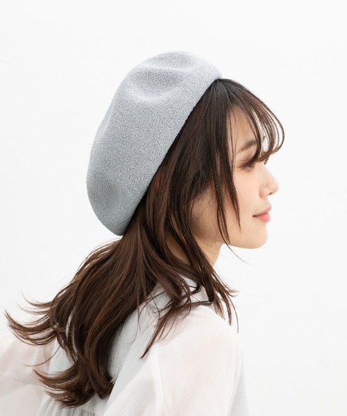 Honeys（ハニーズ）の「サーモニットベレー帽（ハンチング/ベレー帽・レディース・ブラック/ネイビー/アイボリー/グレー系その他・FREE）」の19枚目の写真