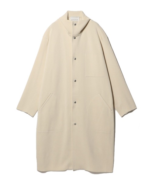 ESTNATION（エストネーション）の「ESTNATION / EIGHTEEN ミラノリブロングコート（ステンカラーコート・メンズ・ブラック・MEDIUM/LARGE）」の16枚目の写真