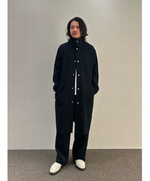 ESTNATION（エストネーション）の「ESTNATION / EIGHTEEN ミラノリブロングコート（ステンカラーコート・メンズ・ブラック・MEDIUM/LARGE）」の18枚目の写真