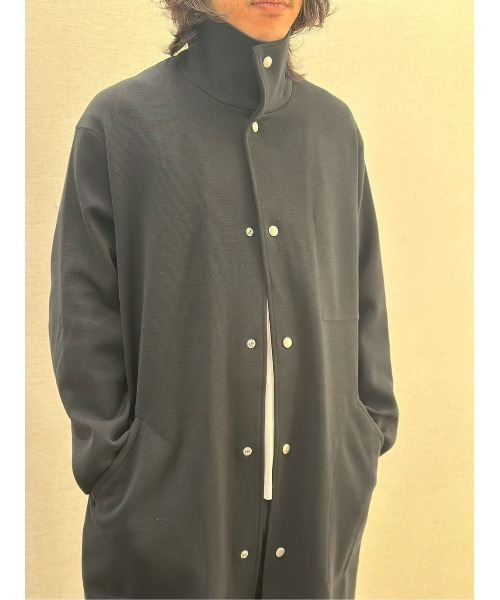 ESTNATION（エストネーション）の「ESTNATION / EIGHTEEN ミラノリブロングコート（ステンカラーコート・メンズ・ブラック・MEDIUM/LARGE）」の19枚目の写真