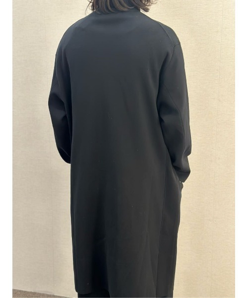 ESTNATION（エストネーション）の「ESTNATION / EIGHTEEN ミラノリブロングコート（ステンカラーコート・メンズ・ブラック・MEDIUM/LARGE）」の20枚目の写真