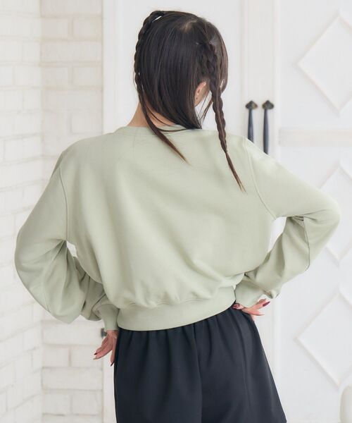 ems excite（エムズエキサイト）の「ラメ刺繍ロゴトレーナー（Tシャツ/カットソー・レディース・ホワイト系その他/ピンク/グリーン・FREE）」の22枚目の写真