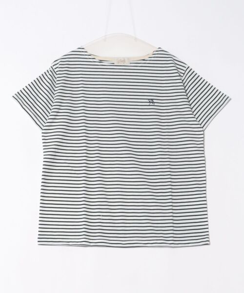 Arnie Arnold Palmer(アーニーアーノルドパーマー)の「Arnie Arnold Palmer / arnie 天竺ボーダーボートネックTシャツ / 8051569(Tシャツ/カットソー・レディース・ブラック/ネイビー/ブラウン・MEDIUM/LARGE)」の10枚目の写真