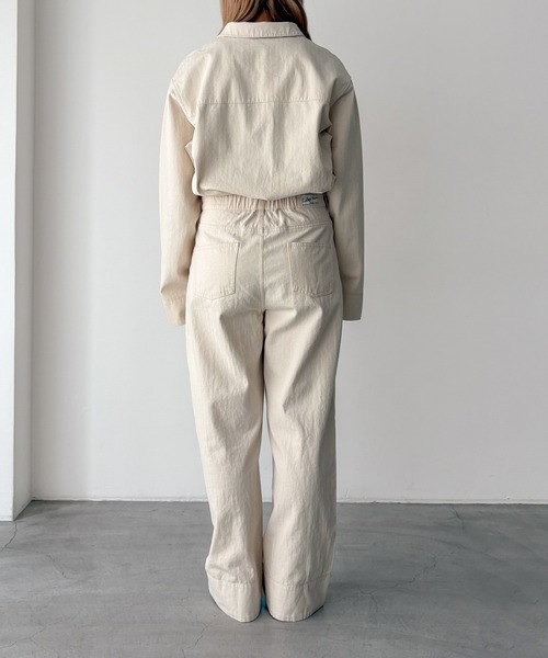 CANAL JEAN（キャナルジーン）の「Lakey Park　ヘリンボーンジャンプスーツ（つなぎ/オールインワン・レディース・キナリ・ONE SIZE）」の10枚目の写真