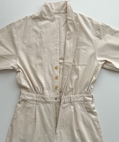 CANAL JEAN（キャナルジーン）の「Lakey Park　ヘリンボーンジャンプスーツ（つなぎ/オールインワン・レディース・キナリ・ONE SIZE）」の16枚目の写真