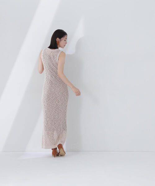 NATURAL BEAUTY BASIC(ナチュラルビューティーベーシック)の「◇メッシュナローニットワンピース(ワンピース・レディース・ベージュ系その他/ブラック系その他/レッド・MEDIUM/P/S)」の18枚目の写真