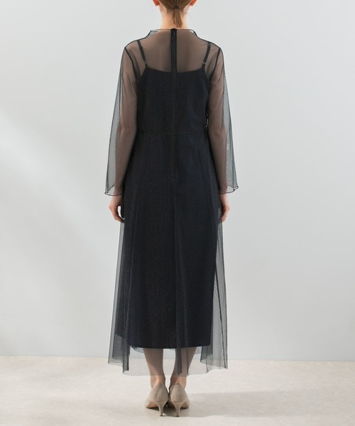 kaene（カエン）の「kaene　ラメチュールメロウワンピース（ワンピース・レディース・ゴールド系その他/ネイビー・38）」の18枚目の写真