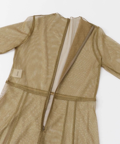 kaene（カエン）の「kaene　ラメチュールメロウワンピース（ワンピース・レディース・ゴールド系その他/ネイビー・38）」の22枚目の写真