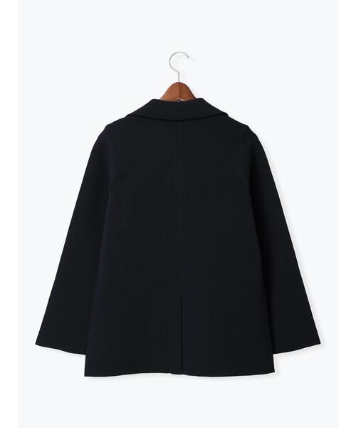 Te chichi（テチチ）の「ミラノリブダブルジャケット《2025spring catalog item》（ノーカラージャケット・レディース・ネイビー/ベージュ・F）」の18枚目の写真