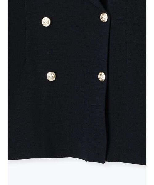 Te chichi（テチチ）の「ミラノリブダブルジャケット《2025spring catalog item》（ノーカラージャケット・レディース・ネイビー/ベージュ・F）」の21枚目の写真