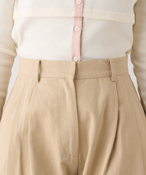 mystic（ミスティック）の「タックチノパンツ（チノパンツ・レディース・ベージュ/イエロー・FREE）」の8枚目の写真