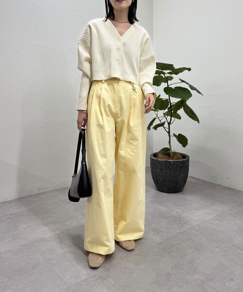 mystic（ミスティック）の「タックチノパンツ（チノパンツ・レディース・ベージュ/イエロー・FREE）」の14枚目の写真