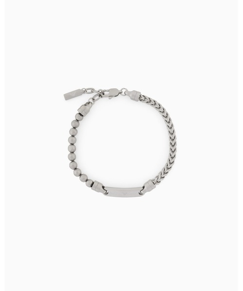 EMPORIO ARMANI（エンポリオアルマーニ）の「【エンポリオ アルマーニ】ステンレススチール製IDブレスレット(Silver)_EGS3181040（ブレスレット・メンズ・その他1・FREE）」の4枚目の写真