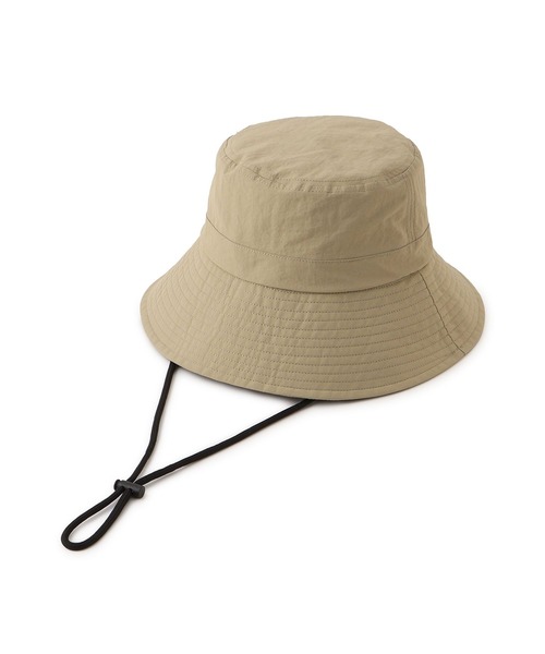 VIS(ビス)の「【遮熱/UVカット】かぶるだけでマイナス14℃!シルバーコーティングハット(ハット・レディース・ベージュ/ブラック・FREE)」の10枚目の写真