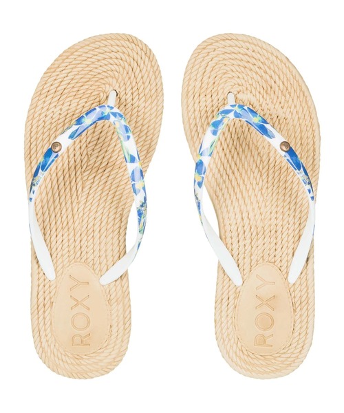 即発  ● ソニアリキエル ビーチサンダル ストライプ 36/23cm セール】SOUTH BEACH III/ロキシー花柄ストラップビーサン